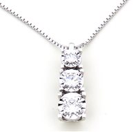 Pendant Donna Oro Woman ETERNA in White Gold Diamante DKPT9482.S021